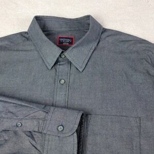 UNTUCKit Casablanca Button Down Shirt Mens XXL Gray Long Sleeve Cotton